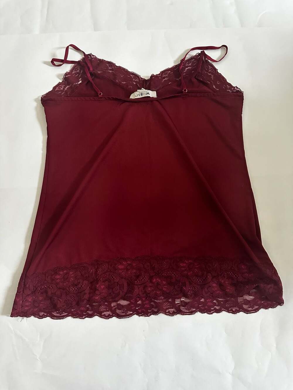 White House Black Market Women's Size Small Red Lace Camisole Tank Top